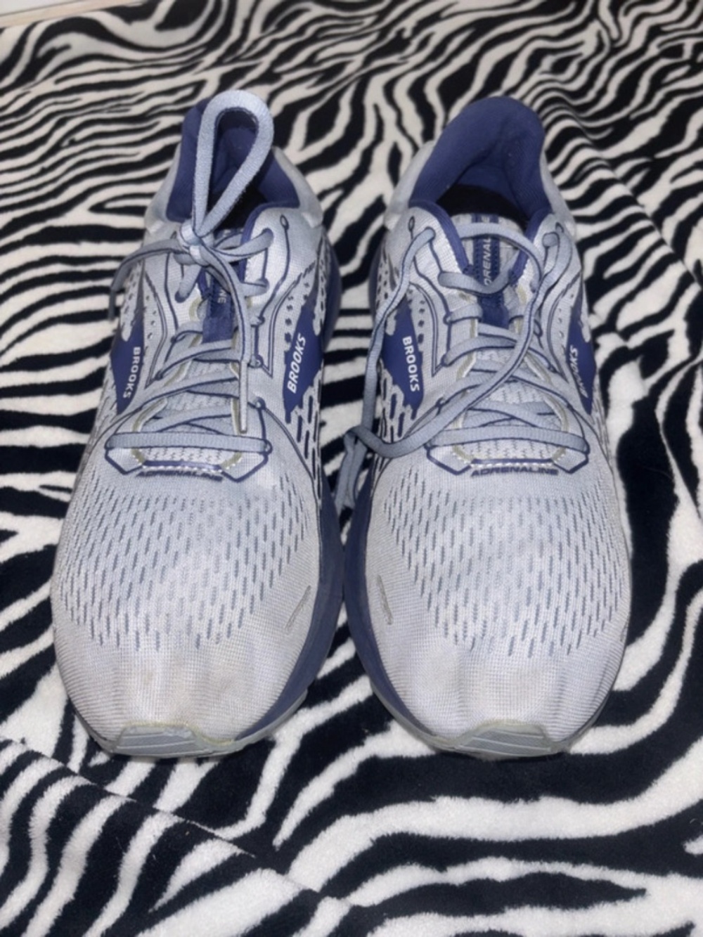 Brooks Adrenaline GTS 21 Men's Running Shoes Grey Blue Size 12.5 D Medium